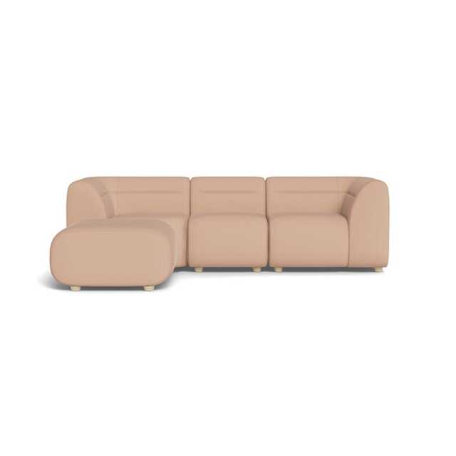 Heal's Lilli Left Hand Facing Compact Corner Capelo Linen-Cotton Rosedale Natural Feet