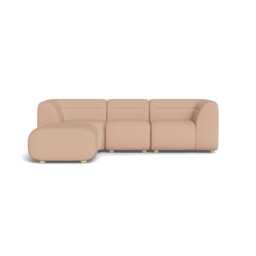 Heal's Lilli Left Hand Facing Compact Corner Capelo Linen-Cotton Rosedale Natural Feet