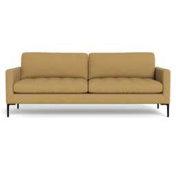 Heal's Eton 4 Seater Sofa Boucle Tweed Citrine Black Feet