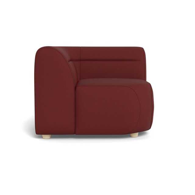 Heal's Lilli Connecting Corner Unit Capelo Linen-CottonEtruscan Red Natural Feet