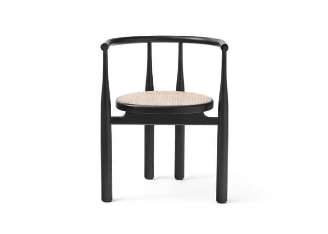 New Works Bukowski Chair French Cane Black Lacquer - image 1