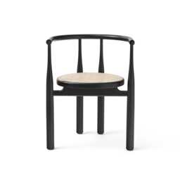 New Works Bukowski Chair French Cane Black Lacquer - thumbnail 2