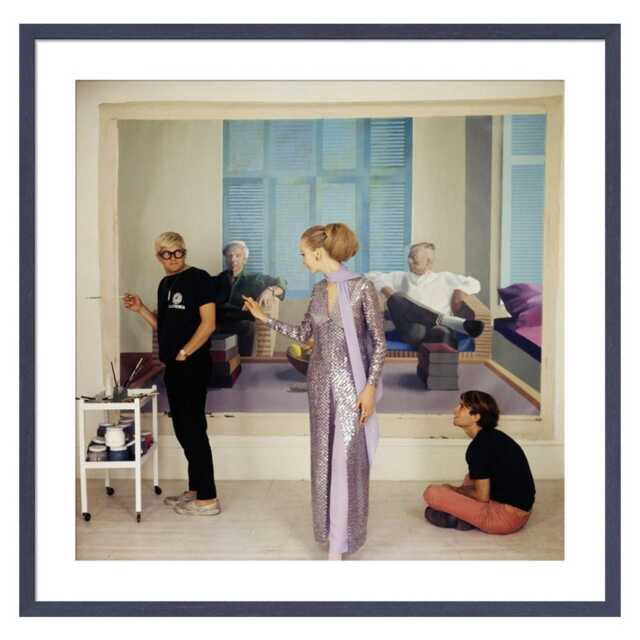KING & MCGAW Vogue December 1968 by Cecil Beaton Framed Print