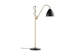 Gubi Bestlite BL3 Floor Lamp Brass Base Black Shade