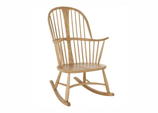 Ercol Chairmakers Rocking Chair Oak on Ash