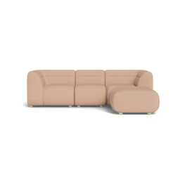 Heal's Lilli Right Hand Facing Compact Corner Capelo Linen-Cotton Rosedale Natural Feet