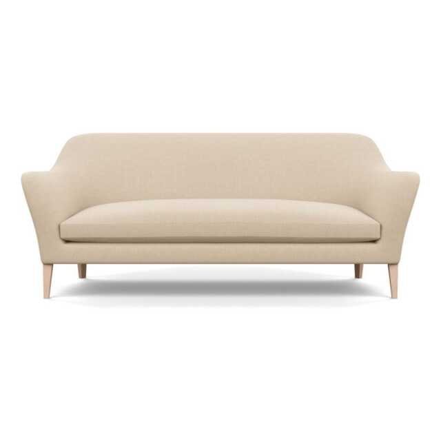 Heal's Wallis 4 Seater Sofa Brushed Cotton Oat Natural Feet