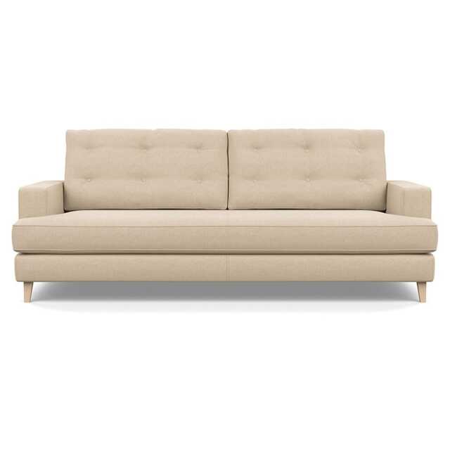 Heal's Mistral 4 Seater Sofa Brushed Cotton Oat Natural Feet