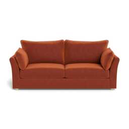 Heal's Tailor 4 Str Sofa Cotton Velvet Russet Natural Feet
