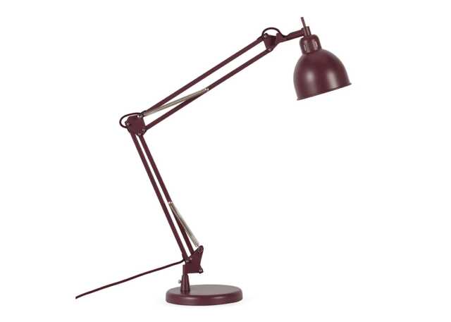 Heal's Spencer Metal Desk Lamp Berry