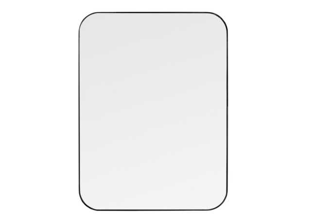 Heal's Fine Edge Mirror Rectangle Curved Black 100x75cm - image 1