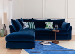 Heal's Tailor Left Hand Facing Corner Sofa Capelo Linen-Cotton Etruscan Red Natural Feet - thumbnail 2