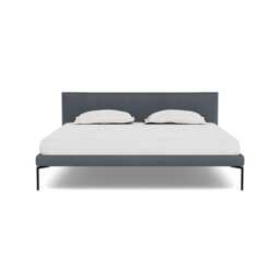Heal's Matera Bed Super King Siena Cotton Shale Grey Black Feet
