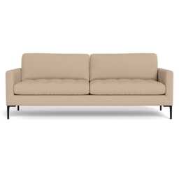 Heal's Eton 4 Seater Sofa Capelo Linen-Cotton Bamboo Black Feet