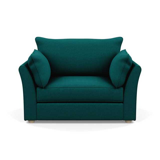 Heal's Tailor Loveseat Brushed Cotton Pine Natural Beech Feet