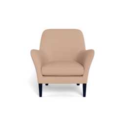 Heal's Wallis Armchair Capelo Linen-Cotton Rosedale Black Painted Oak Feet