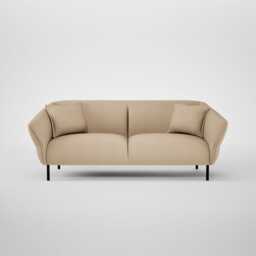 Heal's Alto 3 Seater Sofa Capelo Linen-Cotton Bamboo Black Feet