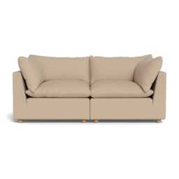 Heal's Astrid 3 Seater Sofa Capelo Linen-Cotton Bamboo Natural Beech Feet