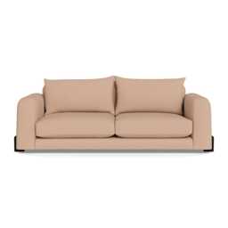 Heal's Nuvola 4 Seater Sofa Capelo Linen-Cotton Rosedale Black Feet