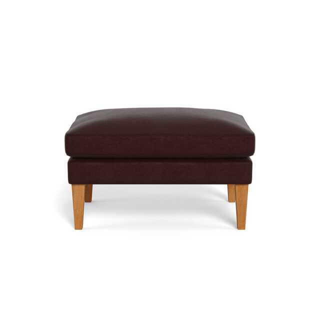 Heal's Wallis Ottoman Smart Luxe Velvet Acorn Stained Oak Feet - image 1