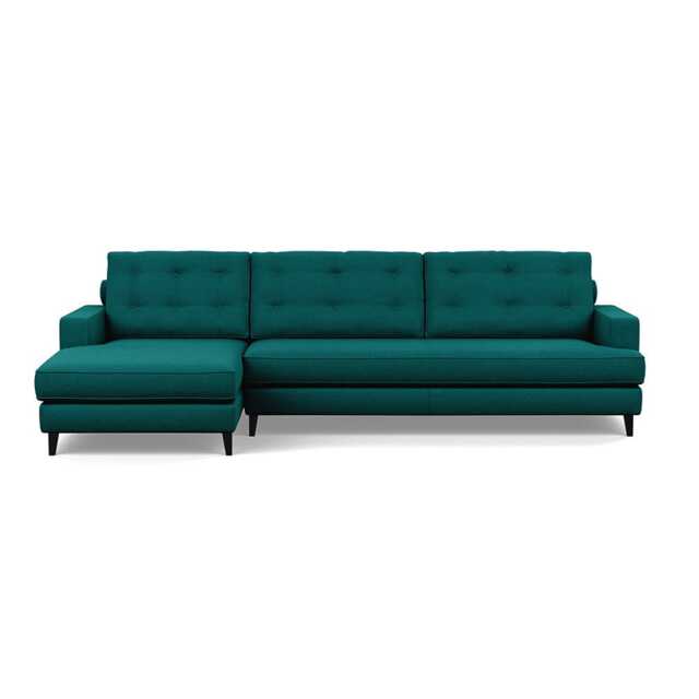 Heal's Mistral Left Hand Facing Corner Sofa Brushed Cotton Pine Black Feet