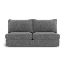 Heal's Tailor Large Armless Unit Melton Wool Shale Natural Feet