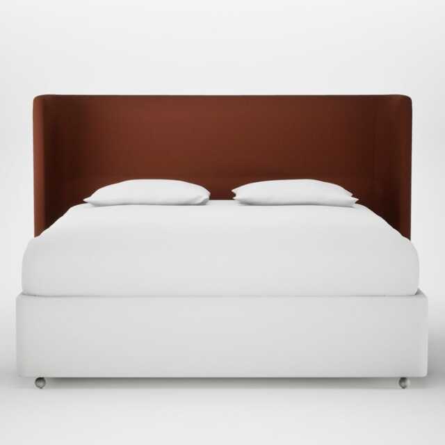 Heal's Monroe Headboard Super King Smart Cotton Linen Rust