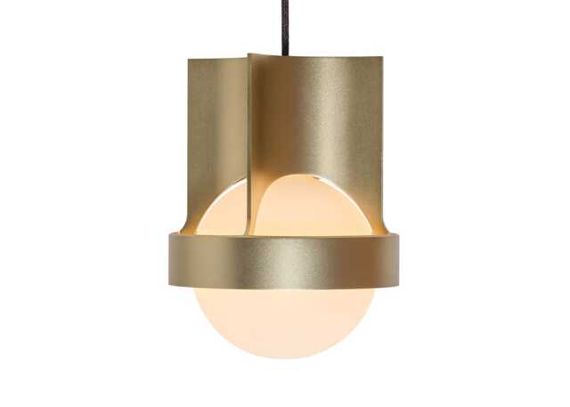 Tala Loop Single Pendant Light Gold Large with Sphere IV Bulb
