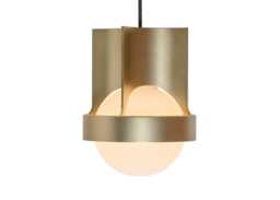 Tala Loop Single Pendant Light Gold Large with Sphere IV Bulb