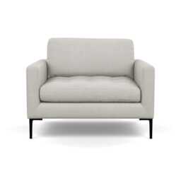 Heal's Eton Loveseat Capelo Linen-Cotton Sea Salt Black Feet