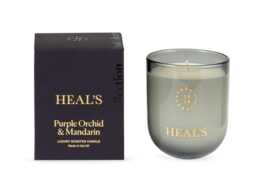 Heal's Dusk Purple Orchid & Mandarin Scented Glass Candle