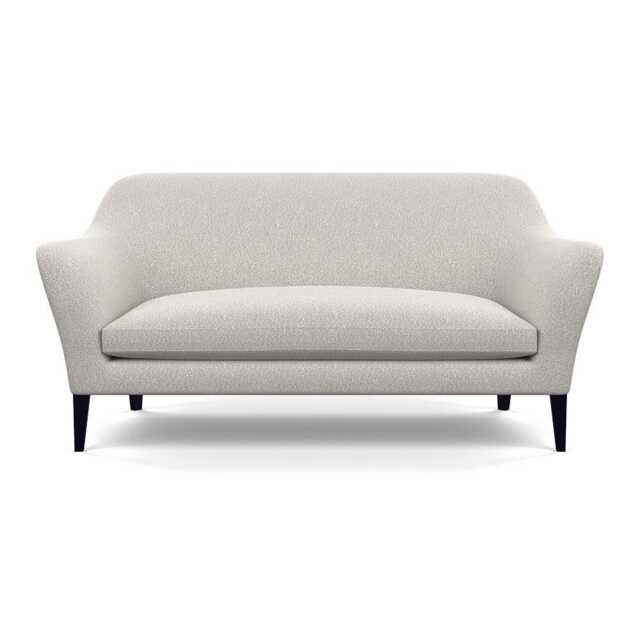 Heal's Wallis 3 Seater Sofa Chunky Boucle Ecru Black Painted Oak Feet