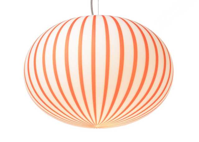 Established & Sons Filigrana S4 Ellipse Pendant Light White/Red