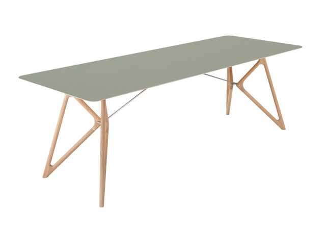 Gazzda Tink Dining Table Olive/White Oiled Oak 200cm