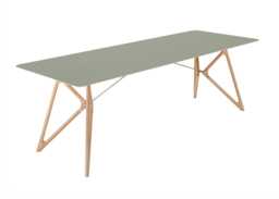 Gazzda Tink Dining Table Olive/White Oiled Oak 200cm