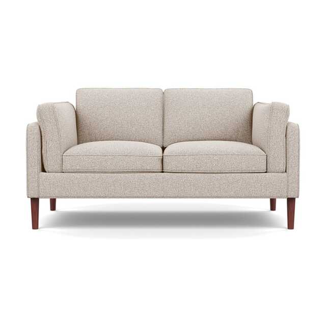 Heal's Sonno 2 Str Sofa Loop Boucle Taupe Walnut Feet