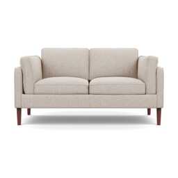 Heal's Sonno 2 Str Sofa Loop Boucle Taupe Walnut Feet