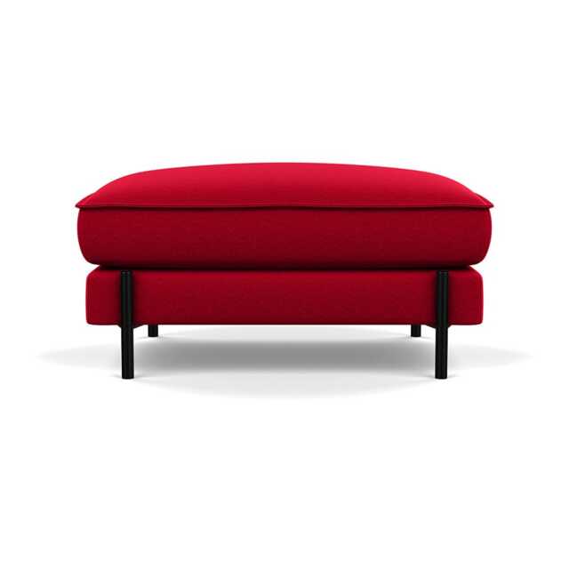 Heal's Tortona Footstool Melton Wool Red Oxide - image 1