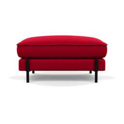 Heal's Tortona Footstool Melton Wool Red Oxide