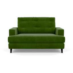 Heal's Mistral Loveseat Smart Luxe Velvet Grass Black Feet