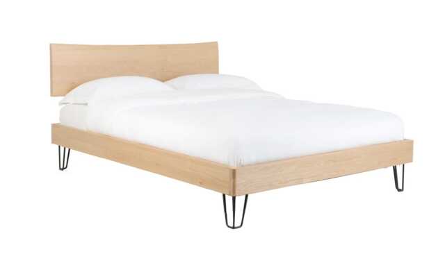 Heal's Brunel Bed Double, Headboard Oak - image 1