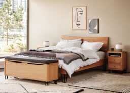 Heal's Brunel Bed Double, Headboard Oak - thumbnail 2