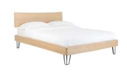 Heal's Brunel Bed Double, Headboard Oak