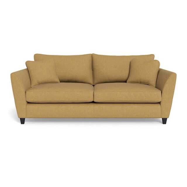 Heal's Torino 4 Seater Sofa Boucle Tweed Citrine Black Feet