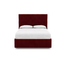 Heal's Balmoral Headboard King Smart Luxe Velvet Mulberry - thumbnail 1