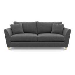 Heal's Torino 4 Seater Sofa Melton Wool Granite Natural Feet