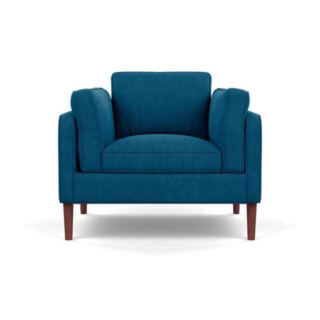Heal's Sonno Armchair St Moritz Wool Teal Walnut Feet - image 1