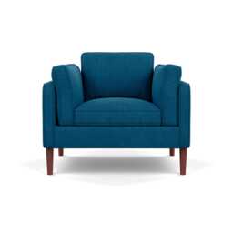 Heal's Sonno Armchair St Moritz Wool Teal Walnut Feet - thumbnail 1