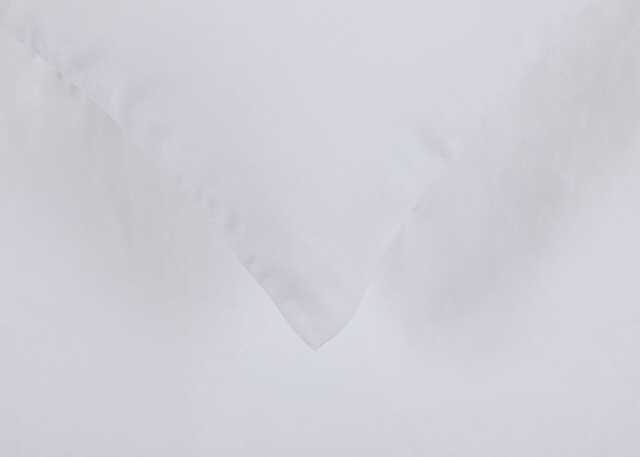 Heal's Organic Cotton Sateen White Fitted Sheet Single