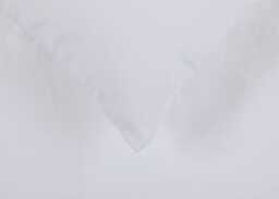 Heal's Organic Cotton Sateen White Fitted Sheet Single